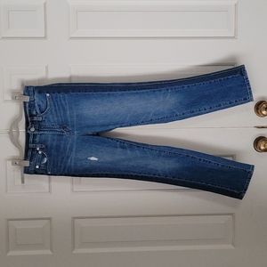 J. Crew womens vintage two tone straight leg jeans sz 25p
